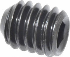 Holo-Krome - 5/16-18 UNC, 3/8" OAL, Cup Point Set Screw - Grade 8 Alloy Steel, 5/32" Key - Benchmark Tooling