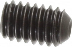 Holo-Krome - 5/16-18 UNC, 1/2" OAL, Cup Point Set Screw - Grade 8 Alloy Steel, 5/32" Key - Benchmark Tooling