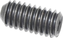 Holo-Krome - 5/16-18 UNC, 5/8" OAL, Cup Point Set Screw - Grade 8 Alloy Steel, 5/32" Key - Benchmark Tooling