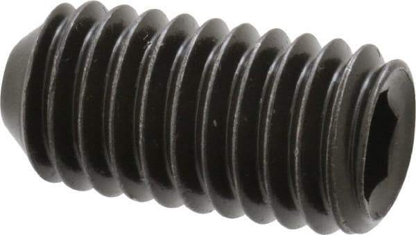 Holo-Krome - 3/8-16 UNC, 3/4" OAL, Cup Point Set Screw - Grade 8 Alloy Steel, 3/16" Key - Benchmark Tooling