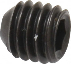 Holo-Krome - #10-32 UNF, 3/16" OAL, Cup Point Set Screw - Grade 8 Alloy Steel, 3/32" Key - Benchmark Tooling