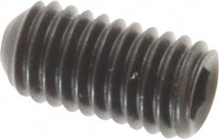 Holo-Krome - #10-32 UNF, 3/8" OAL, Cup Point Set Screw - Grade 8 Alloy Steel, 3/32" Key - Benchmark Tooling