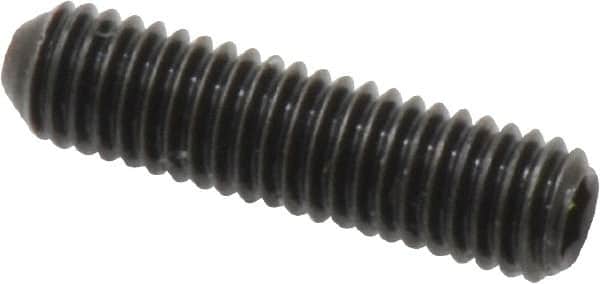 Holo-Krome - #10-32 UNF, 3/4" OAL, Cup Point Set Screw - Grade 8 Alloy Steel, 3/32" Key - Benchmark Tooling