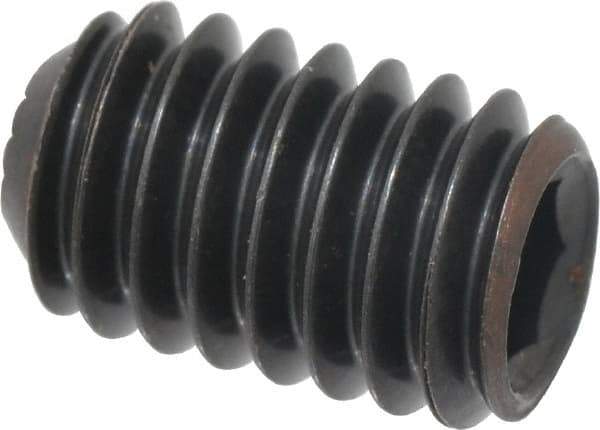 Holo-Krome - 5/16-18 UNC, 1/2" OAL, Internal Knurl Point Set Screw - Grade 8 Alloy Steel, 5/32" Key - Benchmark Tooling