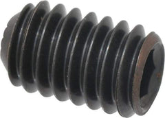 Holo-Krome - 5/16-18 UNC, 1/2" OAL, Internal Knurl Point Set Screw - Grade 8 Alloy Steel, 5/32" Key - Benchmark Tooling