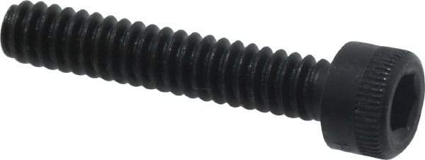 Made in USA - #6-32 UNC Hex Socket Drive, Socket Cap Screw - Alloy Steel, Black Oxide Finish, Fully Threaded, 3/4" Length Under Head - Benchmark Tooling