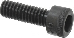 Made in USA - #8-32 UNC Hex Socket Drive, Socket Cap Screw - Alloy Steel, Black Oxide Finish, Fully Threaded, 1/2" Length Under Head - Benchmark Tooling