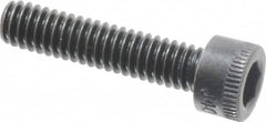 Made in USA - #8-32 UNC Hex Socket Drive, Socket Cap Screw - Alloy Steel, Black Oxide Finish, Fully Threaded, 3/4" Length Under Head - Benchmark Tooling