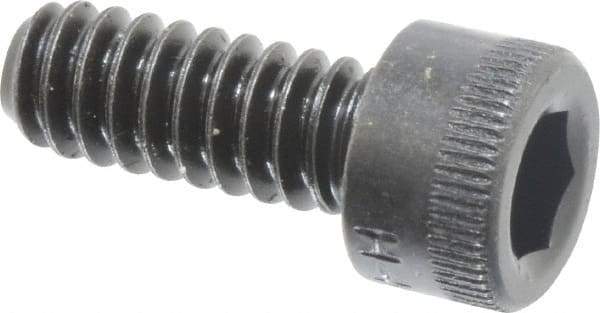 Made in USA - #10-24 UNC Hex Socket Drive, Socket Cap Screw - Alloy Steel, Black Oxide Finish, Fully Threaded, 1/2" Length Under Head - Benchmark Tooling