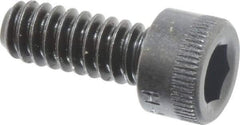 Made in USA - #10-24 UNC Hex Socket Drive, Socket Cap Screw - Alloy Steel, Black Oxide Finish, Fully Threaded, 1/2" Length Under Head - Benchmark Tooling