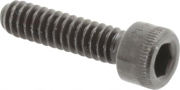Made in USA - #10-24 UNC Hex Socket Drive, Socket Cap Screw - Alloy Steel, Black Oxide Finish, Fully Threaded, 3/4" Length Under Head - Benchmark Tooling