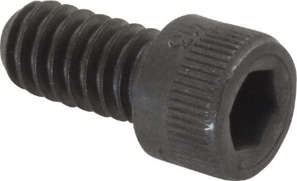 Made in USA - 1/4-20 UNC Hex Socket Drive, Socket Cap Screw - Alloy Steel, Black Oxide Finish, Fully Threaded, 1/2" Length Under Head - Benchmark Tooling