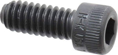 Made in USA - 1/4-20 UNC Hex Socket Drive, Socket Cap Screw - Alloy Steel, Black Oxide Finish, Fully Threaded, 5/8" Length Under Head - Benchmark Tooling