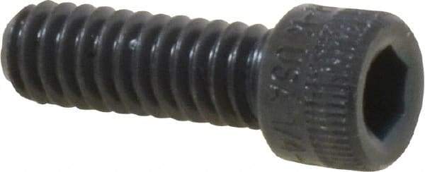 Made in USA - 1/4-20 UNC Hex Socket Drive, Socket Cap Screw - Alloy Steel, Black Oxide Finish, Fully Threaded, 3/4" Length Under Head - Benchmark Tooling