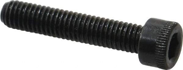 Made in USA - #10-32 UNF Hex Socket Drive, Socket Cap Screw - Alloy Steel, Black Oxide Finish, Fully Threaded, 1" Length Under Head - Benchmark Tooling