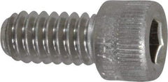 Holo-Krome - 1/4-20 UNC Hex Socket Drive, Socket Cap Screw - Grade 18-8 Stainless Steel, Passivated Finish, Fully Threaded, 1/2" Length Under Head - Benchmark Tooling