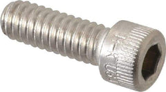 Holo-Krome - 1/4-20 UNC Hex Socket Drive, Socket Cap Screw - Grade 18-8 Stainless Steel, Passivated Finish, Fully Threaded, 3/4" Length Under Head - Benchmark Tooling