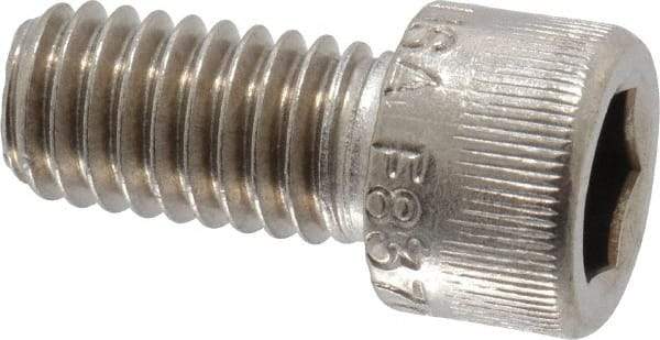 Holo-Krome - 3/8-16 UNC Hex Socket Drive, Socket Cap Screw - Grade 18-8 Stainless Steel, Passivated Finish, Fully Threaded, 3/4" Length Under Head - Benchmark Tooling