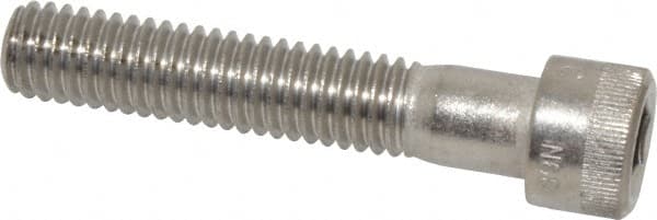 Holo-Krome - 3/8-16 UNC Hex Socket Drive, Socket Cap Screw - Grade 18-8 Stainless Steel, Passivated Finish, Partially Threaded, 2" Length Under Head - Benchmark Tooling