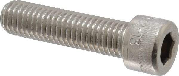 Holo-Krome - 1/2-13 UNC Hex Socket Drive, Socket Cap Screw - Grade 18-8 Stainless Steel, Passivated Finish, Fully Threaded, 2" Length Under Head - Benchmark Tooling