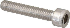 Holo-Krome - #10-32 UNF Hex Socket Drive, Socket Cap Screw - Grade 18-8 Stainless Steel, Passivated Finish, Fully Threaded, 1" Length Under Head - Benchmark Tooling