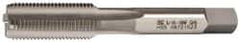 OSG - 9/16-18 UNF 4 Flute Bright Finish High Speed Steel Straight Flute Standard Hand Tap - Bottoming, Right Hand Thread, 3-19/32" OAL, 1-21/32" Thread Length, H5 Limit, Oversize - Exact Industrial Supply