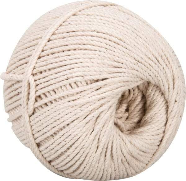 Made in USA - 0.08 Inch Diameter, Seine Cable Cord Twine - 61 Lbs. Breaking Strength, White, 470 Ft. per Lb. - Benchmark Tooling