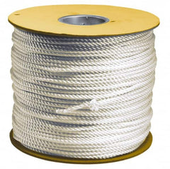 Value Collection - 50' Max Length Nylon Solid Braid Rope - 1/2" Diam, 484 Lb Capacity - Benchmark Tooling