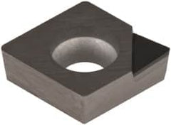 Hertel - HT-CCMX32.51 Grade HT420CD Polycrystalline Diamond (PCD) Turning Insert - Uncoated, Diamond, 3/8" Inscr Circle, 5/32" Thick, 1/64" Corner Radius - Benchmark Tooling