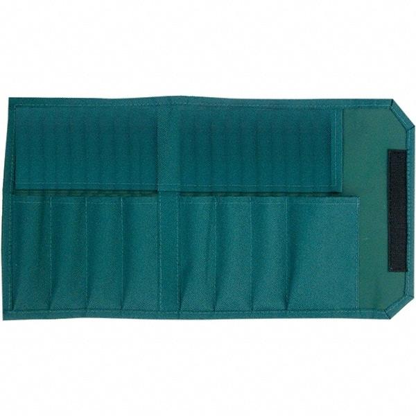 Wiha - General Purpose Holster with 8 Pockets - Canvas, Green, 12" Wide x 7-3/4" High x 7-3/4" Deep - Benchmark Tooling