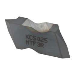 Kennametal - NTF3 Grade KC5025, Internal/External Partial Profile 60° Threading Insert - 0.6 to 2.5mm & 10 to 44 TPI Ext Pitch, 10 to 2.5mm & 9 to 24 TPI Int Pitch, Right Hand Insert, TiAlN Finish, Carbide - Benchmark Tooling