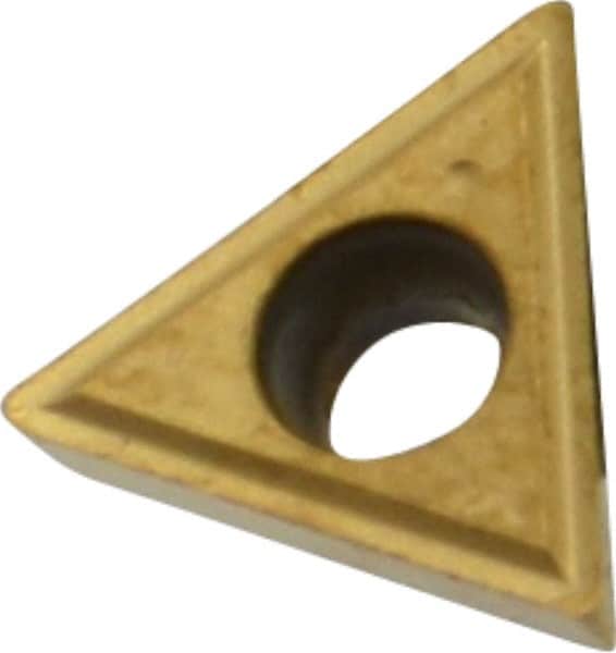 Kennametal - TPGM21.51 Grade KC730 Carbide Turning Insert - TiN Finish, 60° Triangle, 1/4" Inscr Circle, 3/32" Thick, 1/64" Corner Radius - Benchmark Tooling
