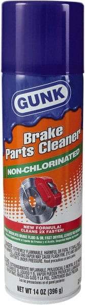 Gunk - Nonchlorinated Brake Parts Cleaner - 14 oz Aerosol Can - Benchmark Tooling