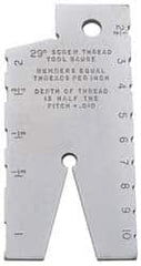 SPI - Steel Acme Thread Screw Checker - 10 Thread per Inch, 29° (Included Angle) Thread Angle - Benchmark Tooling