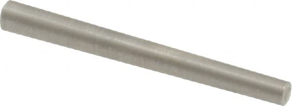 Value Collection - Size 6/0, 0.0624" Small End Diam, 0.078" Large End Diam, Passivated Stainless Steel Taper Pin - Benchmark Tooling