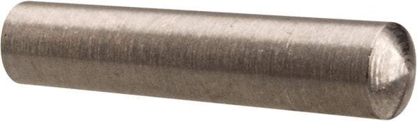 Value Collection - Size 4/0, 0.0986" Small End Diam, 0.109" Large End Diam, Passivated Stainless Steel Taper Pin - Grade 303, 18-8, 1/2" OAL, 1/2 Pin Length - Benchmark Tooling