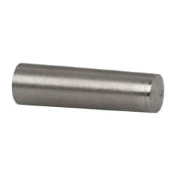 Value Collection - Size 3, 0.2034" Small End Diam, 0.219" Large End Diam, Passivated Stainless Steel Taper Pin - Grade 303, 18-8, 3/4" OAL, 3/4 Pin Length - Benchmark Tooling