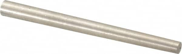 Value Collection - Size 6, 0.2578" Small End Diam, 0.341" Large End Diam, Passivated Stainless Steel Taper Pin - Grade 303, 18-8, 4" OAL, 4 Pin Length - Benchmark Tooling