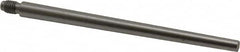 Value Collection - Size 5, 0.287" Large End Diam, Uncoated Steel 1/4-28 Threaded Taper Pin - Grade C-12L14, 4 Pin Length - Benchmark Tooling