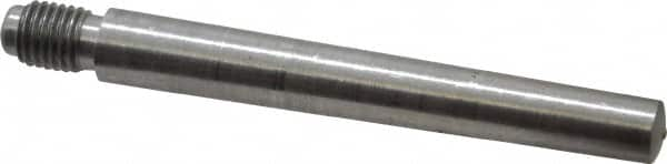 Value Collection - Size 6, 0.339" Large End Diam, Uncoated Steel 5/16-24 Threaded Taper Pin - Grade C-12L14, 2-1/2 Pin Length - Benchmark Tooling