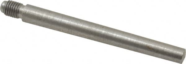 Value Collection - Size 6, 0.339" Large End Diam, Uncoated Steel 5/16-24 Threaded Taper Pin - Grade C-12L14, 3 Pin Length - Benchmark Tooling