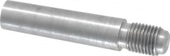 Value Collection - Size 7, 0.407" Large End Diam, Uncoated Steel 3/8-24 Threaded Taper Pin - Grade C-12L14, 1-1/2 Pin Length - Benchmark Tooling