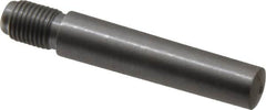 Value Collection - Size 7, 0.407" Large End Diam, Uncoated Steel 3/8-24 Threaded Taper Pin - Grade C-12L14, 1-3/4 Pin Length - Benchmark Tooling