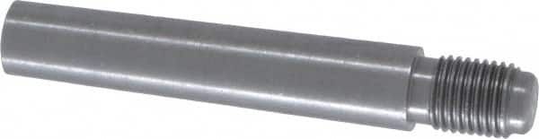 Value Collection - Size 7, 0.407" Large End Diam, Uncoated Steel 3/8-24 Threaded Taper Pin - Grade C-12L14, 2 Pin Length - Benchmark Tooling