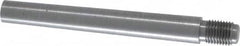 Value Collection - Size 7, 0.407" Large End Diam, Uncoated Steel 3/8-24 Threaded Taper Pin - Grade C-12L14, 3 Pin Length - Benchmark Tooling