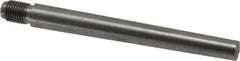 Value Collection - Size 7, 0.407" Large End Diam, Uncoated Steel 3/8-24 Threaded Taper Pin - Grade C-12L14, 3-1/2 Pin Length - Benchmark Tooling