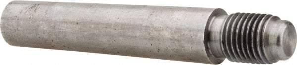 Value Collection - Size 8, 0.49" Large End Diam, Uncoated Steel 7/16-20 Threaded Taper Pin - Grade C-12L14, 2-1/4 Pin Length - Benchmark Tooling