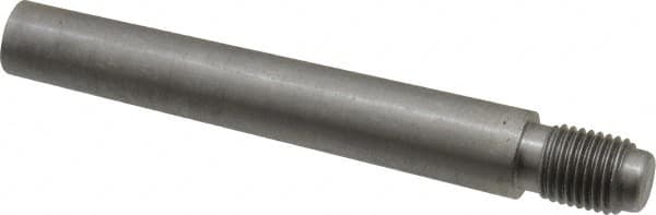 Value Collection - Size 8, 0.49" Large End Diam, Uncoated Steel 7/16-20 Threaded Taper Pin - Grade C-12L14, 3 Pin Length - Benchmark Tooling