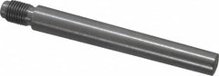 Value Collection - Size 8, 0.49" Large End Diam, Uncoated Steel 7/16-20 Threaded Taper Pin - Grade C-12L14, 3-1/2 Pin Length - Benchmark Tooling