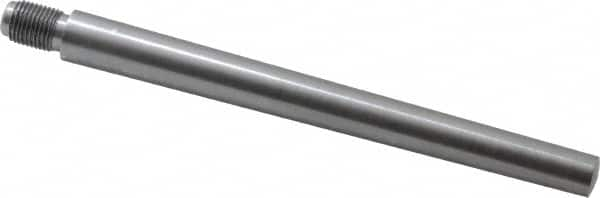 Value Collection - Size 9, 0.589" Large End Diam, Uncoated Steel 1/2-20 Threaded Taper Pin - Grade C-12L14, 6 Pin Length - Benchmark Tooling